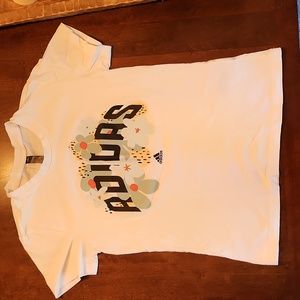 Adidas womans t shirt- flower logo